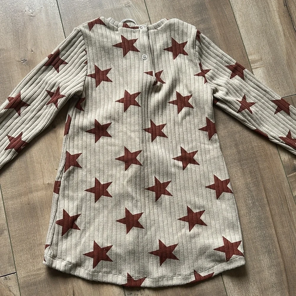 NWT EMC Italian Brand 2 Piece Dress/Pants Matching Baby Girl Star Set 24 Months